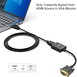 BENFEI HDMI to VGA Adapter 3.5mm Audio Port for TV Stick Laptop Monitor view 4