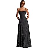 Spaghetti Straps Bridesmaid Dresses for Women Long Lace Formal Evening Gowns Floral Corset Prom Dress