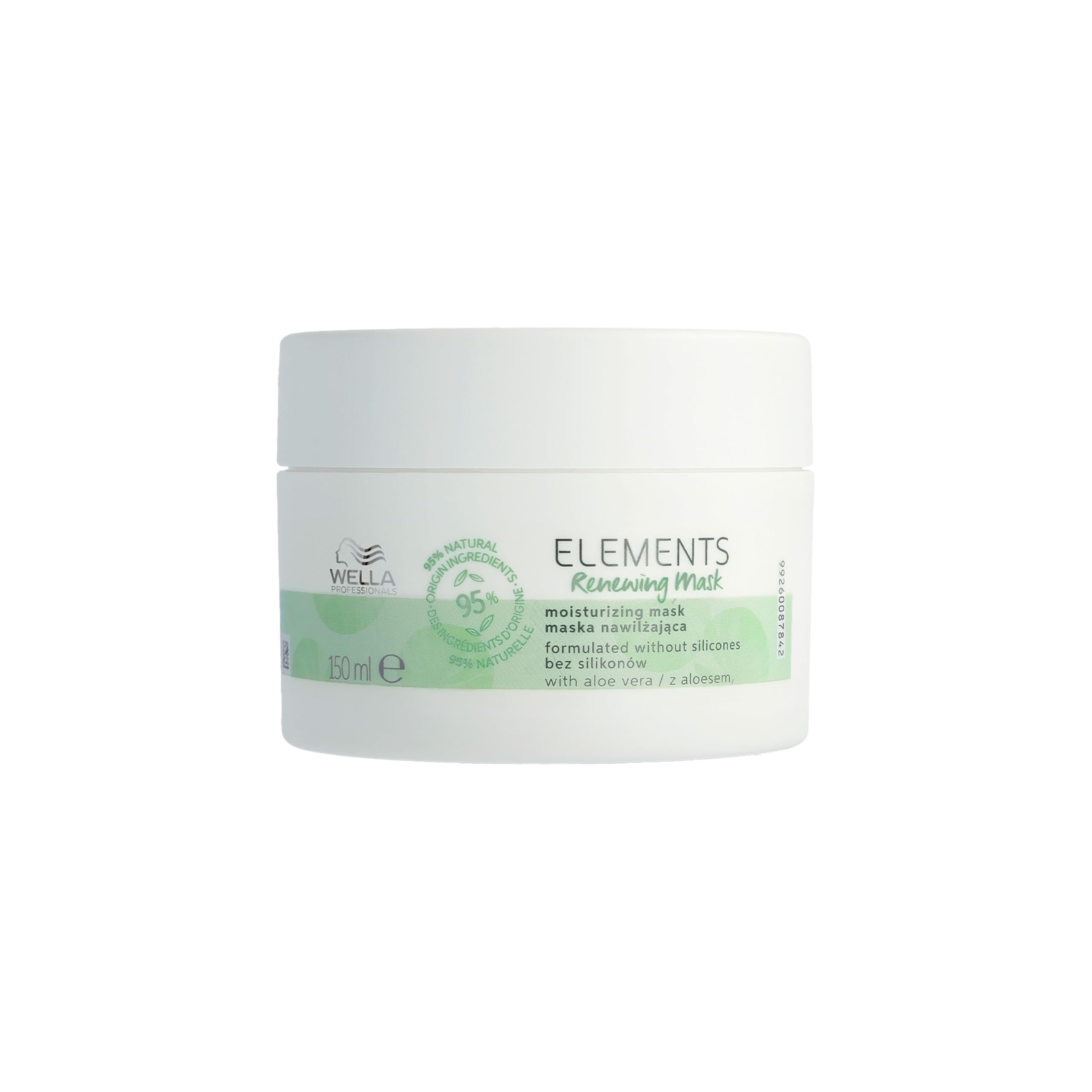 Wella Professionals Elements Renewing Mask - Strengthening Hair Mask With Aloe Vera & Vitamin E For Dyed Hair - Protects Against Breakage & Restores Shine 150 ml