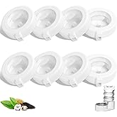 HomeFio 8 Pack Replacement Filters for 3L/3.6L/4.6L/6L/8L Gravity Pet Water Dispenser, Dog Water Filter Replacement, Triple Filtration Pet Fountain Filter, Water Feeder Filter for Cat and Dog