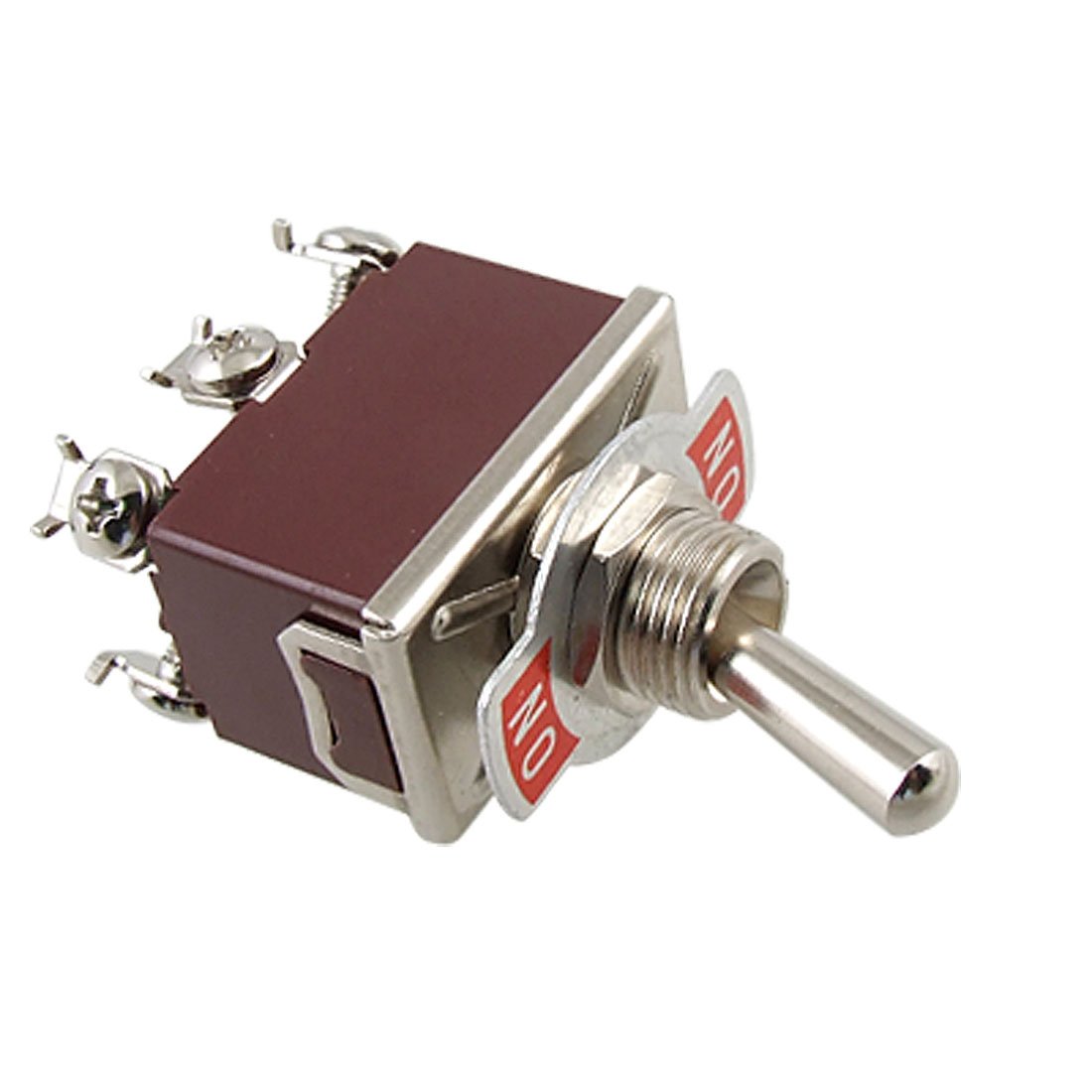 Sourcingmap AC 250V 15A Metal Handle On/On DPDT Screw Terminals Toggle Switch