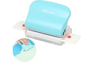 CDOKY 6-Hole Mini Binding Machine, Manual Binding Machine, Cinch Book Binding Machine, Coil Binding Machine for Home Office, Punch 5 Sheets, for A4 30 Holes B5 26 Holes A5 20 Holes