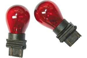 IPCW CWB-3157 Red Waffle Mount 3157 (3057) Bulbs - 1 Pair