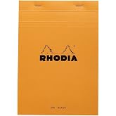 Rhodia Notepad, No16 A5, Plain Blank - Orange