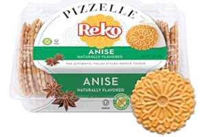 Reko Pizzelle Authentic Italian Style Waffle Cookie, Anise, 7 Ounce (Pack of 1)