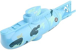 VGEBY1 Submarine Toy, Rechargeable RC Toy Remote Control Submarine Model Diving Boat(Blue)