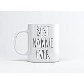 Best Nannie Ever Coffee Mug - Gifts for Christmas - Nannie Birthday Gifts Coffee Mug - Father's Day/Mother's Day - Family Coffee Mug For Birthday Present For The Best Nannie Ever Mug 11oz