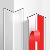 Magicheap 4 Pack Wall Corner Protector, 17.7in x 1.18in, Clear | Self Adhesive, Easy to Install, Corner Protectors for Walls, Edge Guard for Furniture Cabinet Shelf Drywall Baseboard Desk