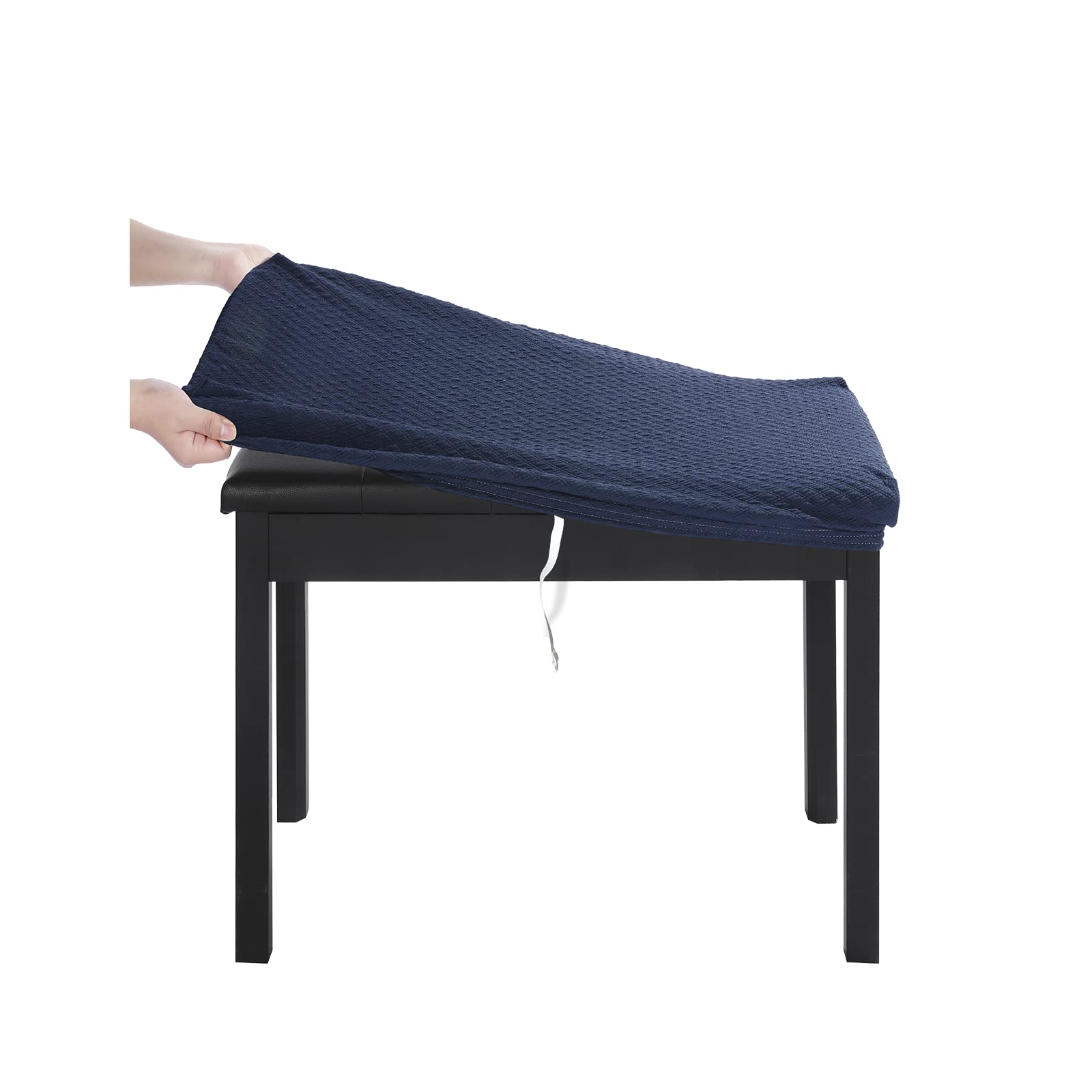 BUYUE Luxury Vanity Bench Stool Cover, (15"- 20") L