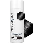 INTELLIGENT Precision Hair Fibers for Thinning Hair, 27.5g - Natural Black | Instantly Fills Hair Loss Areas, Undetectable Unisex Coverage, Static Bond Hold, Keratin Fibers, Sweat &amp; Humidity Proof