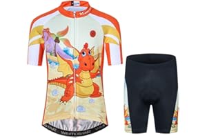 WEIMOMONKEY Children Bike Clothing Riding Summer Cycling Jersey Shorts Padded Bicycle Sportswear