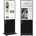 YCKJNB 49 inch Indoor Digital Signage LCD Screen IPS Floor Standing Digital Kiosks Interactive Displays with WiFi HDMI/USB Input Auto AD Player, Android OS Black
