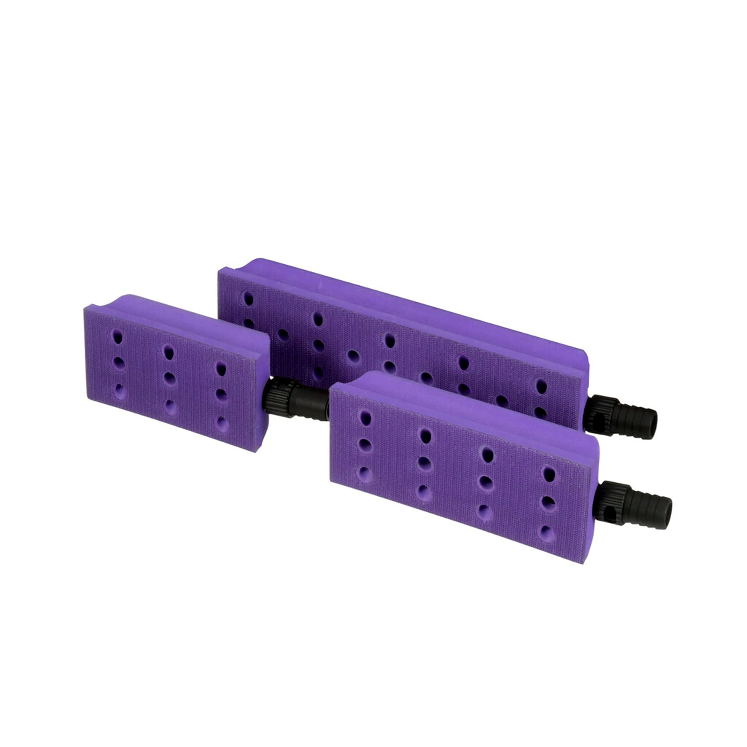 3M Hookit Dust Extraction Flexible Sanding Block Kit, 35829, Includes Four Lengths, Captures Dust for Automotive Sanding