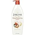 Jergens Deep Restoring Argan Oil Moisturizer, Soothing Body and Hand Lotion with Reviving Argan Oil and Vitamin E, Oil-Infused, Dermatologist Tested, 16.8 oz