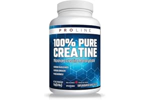 PROLINE Creatine Monohydrate | 100% Pure Micronized Creatine Monohydrate Supplement for Increased Muscle Mass, Strength, & Po