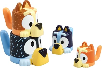 TOMY Toomies Bluey Family Pourers Nesting Cups Bath Time Officially Licensed