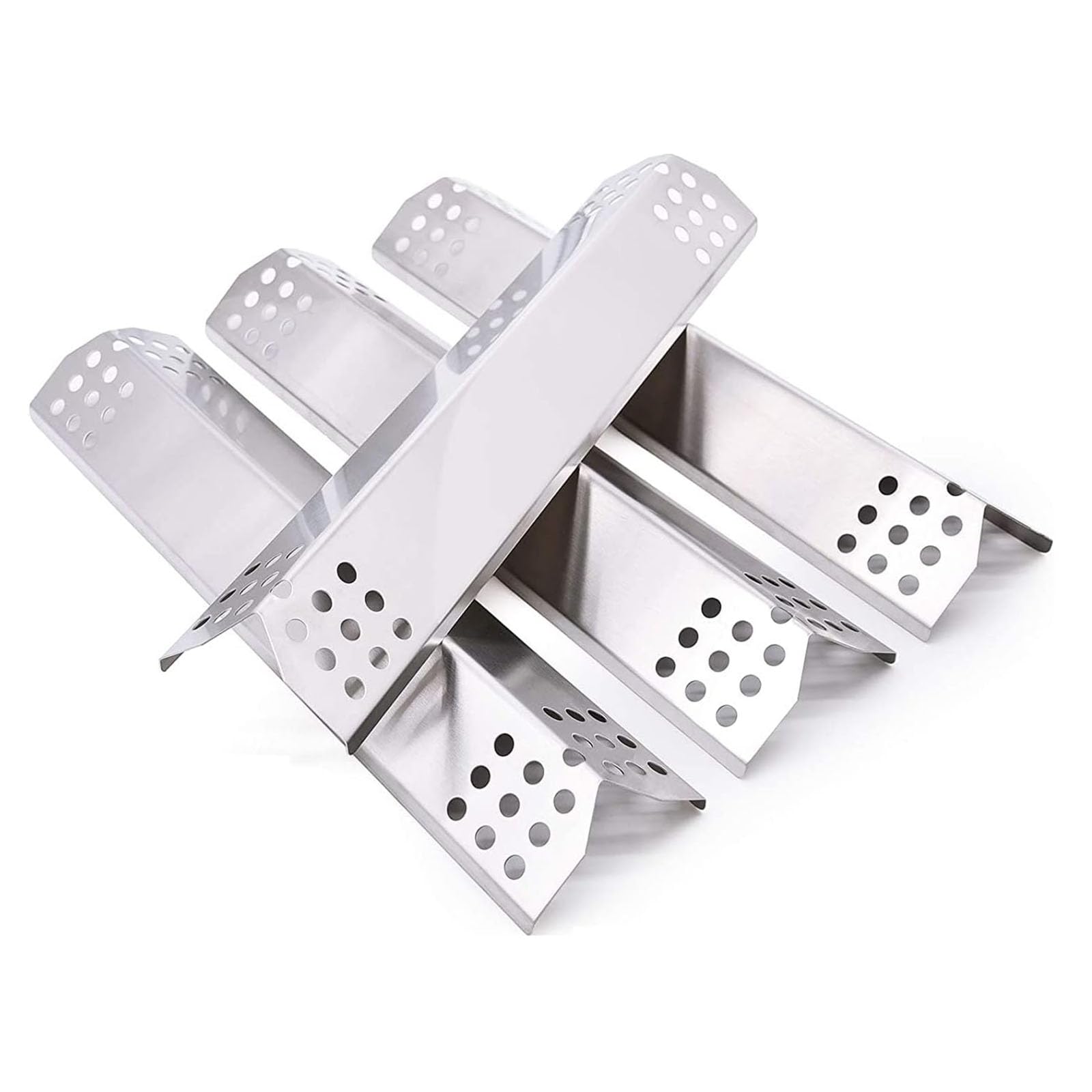 GFTIME 37cm Heat Plate for Beefeater 3, Napoleon, Nexgrill, Grillmaster, Charbroil, Broilmaster, Stainless Steel Flame Tamer, Heat Shield, 3 Pack