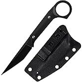 WILD TACTICAL Fixed Blade Knife, Full Tang Stonewash Blade, Utility Knife for Camping, Survival, Fishing,Hunting