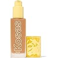 Kosas Revealer Skin-Improving Foundation with SPF 25 Protection - Hydrate, Brighten, Soothe, Plump, Protect Skin - Smoothing Texture, Natural Finish and Clean Formula - Medium Warm 240