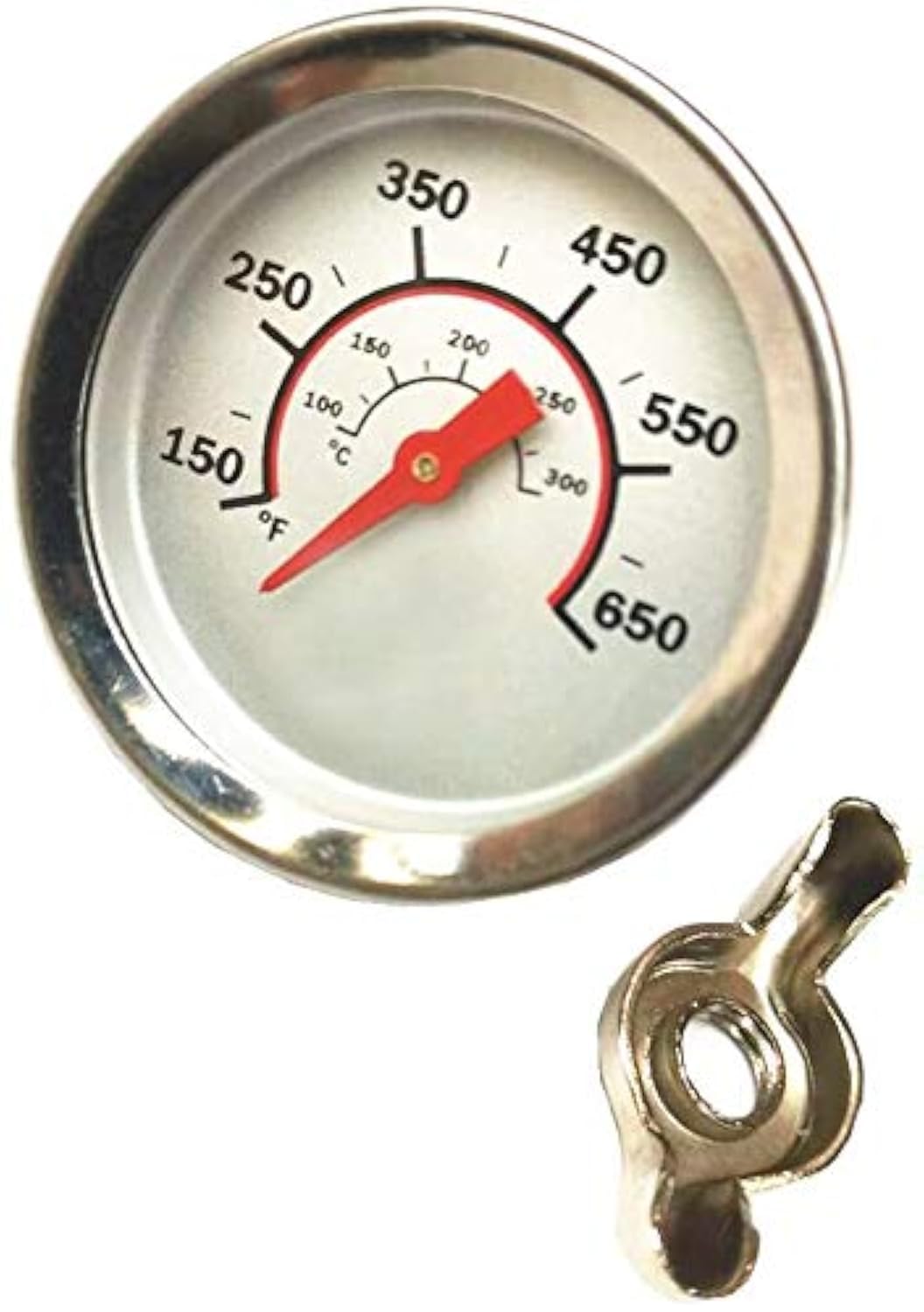 Photo 1 of 2.67 Inch Barbecue Grill Temperature Gauge for CharBroil 8566083 Pit BBQ Thermometer Fahrenheit and Heat Indicator for Meat Cooking, Stainless Steel Temp Gauge