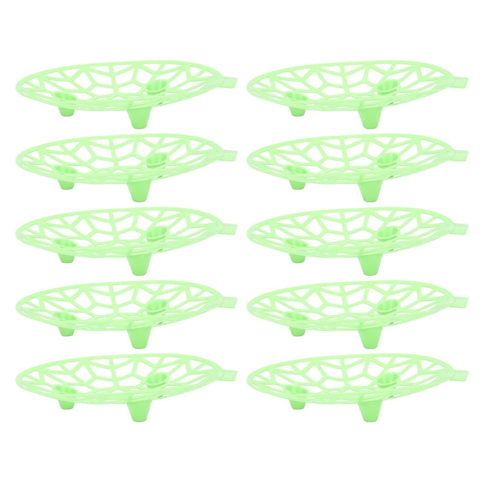 10Pcs Fruit Support Stand Plant Melon Support Cages Plastic Fruit and Veg Support Stands for Gardening Squash Watermelon Strawberry(green)