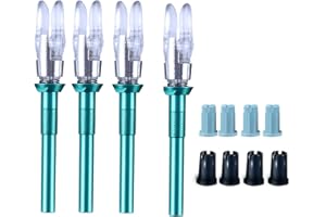 DEEPOWER LED Lighted Nocks Universal Fit Arrow Nocks .166 with Bushings of .204 .245