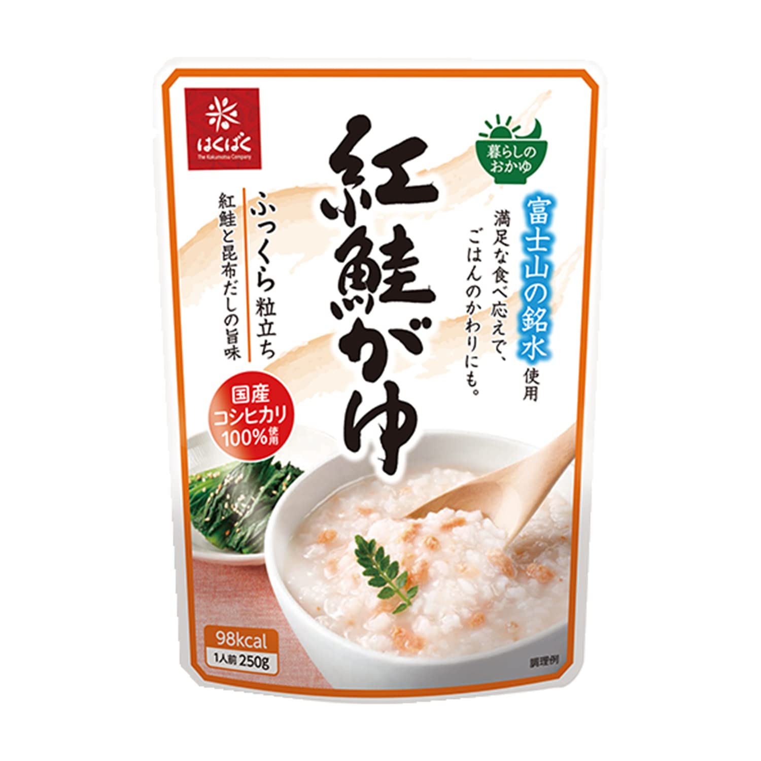 はくばく おかゆ 紅鮭がゆ 250g×8袋商品画像