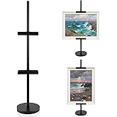 Fardtry Adjustable Tabletop Easel Stand, Fit Picture Frames up to 30" H, Metal Art Display Easel, Picture Frame Holder Stand for Artwork, Photos, Signs