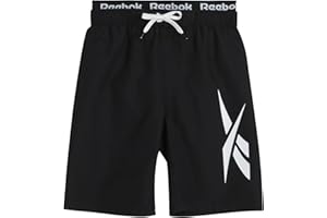 Reebok Boys' Bathing Suit - UPF 50+ Boys' Swim Trunks - Quick Dry Boardshorts Swimsuit (8-20)