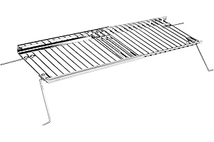 Hisencn 13.4'' - 25.2'' Adjustable Warming Rack for Charbroil Grill Replacement Parts, Stainless Steel Warming grates for Cha