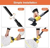 KeFanta Commercial Mop Heavy Duty Industrial Wet Mop 146cm Handle Jaw Clamp view 8