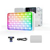 amaran Ace 25c Video Light,25w RGB Portable Light On-Camera Video Lights | CRI/TLCI 95+,CCT 2,300K-10,000K,Rechargeable Dimmable Vlog Light,APP Control,PD Charging Photography Light White