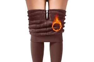 AHLW Winter Warm Fleece Lined Leggings for Women Thick Thermal Leggings Elastic Soft Comfortable Velvet Tights