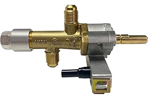 MCAMPAS CSA Certified Gas Safety Control Valve with Piezo Push Ignition Device for Garden Sun Propane Powered Patio Heater Repair Replaces Parts (Screw Thread)