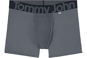 Tommy John Men’s Underwear, 360 Sport Trunks Hammock Pouch, Short 4" Inseam, Moisture Wicking Underwear, Breathable Waistband