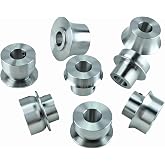 KASTFORCE KF5015 Bead Roller Radius Edge Die Set with 8 dies includes 5/16"-1/2" - 1" - 1 1/2" Radius Dies 22mm (0.866") shaft