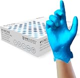 UNIGLOVES Unicare Blue TPE Disposable Gloves Medium Box of 200 GS0233 view 1