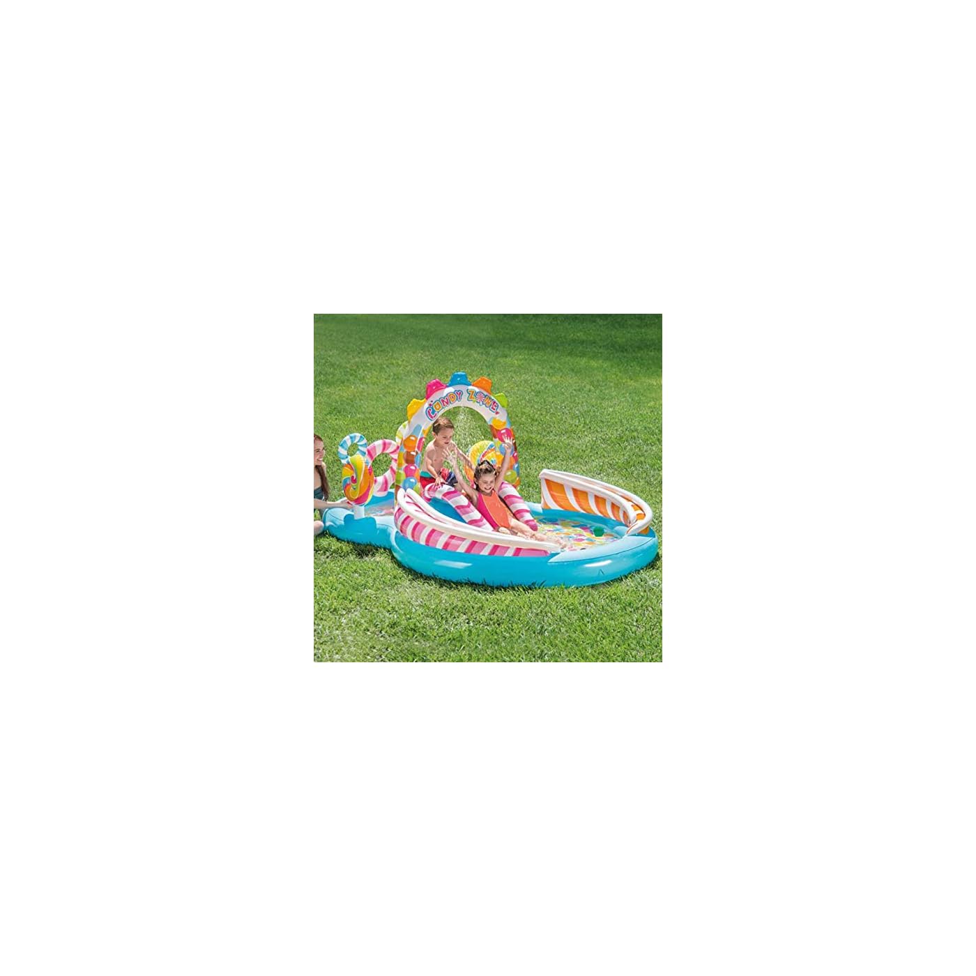 Centro De Juegos Inflable En El Océano, Piscina Inflable Con Tobogán De Agua Para Niños, Piscina