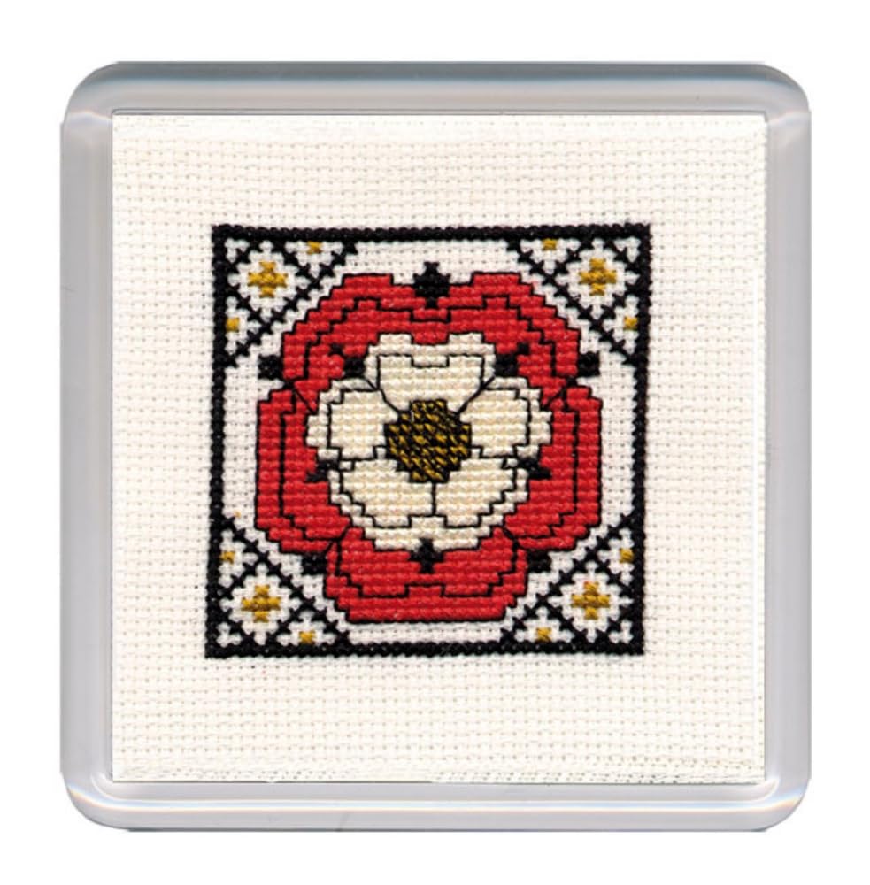 Tudor Rose Coaster Cross Stitch Kit