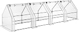 Christow Large Grow Tunnel Cloche Garden Polytunnel Greenhouse 3.6m