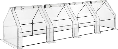 Christow Large Grow Tunnel Cloche Garden Polytunnel Greenhouse 3.6m