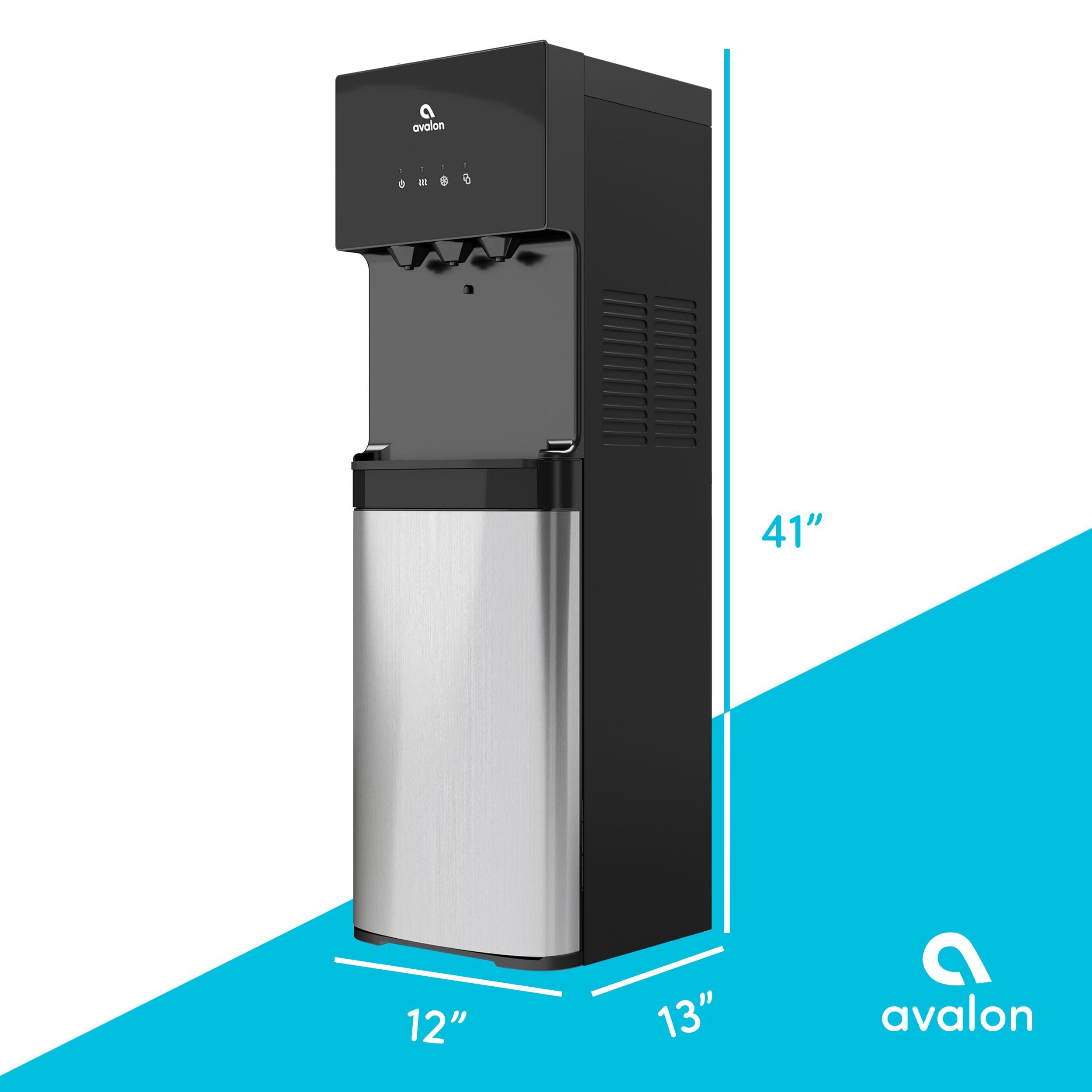 Avalon Bottom Loading Water Cooler Water Dispenser With BioGuard 3