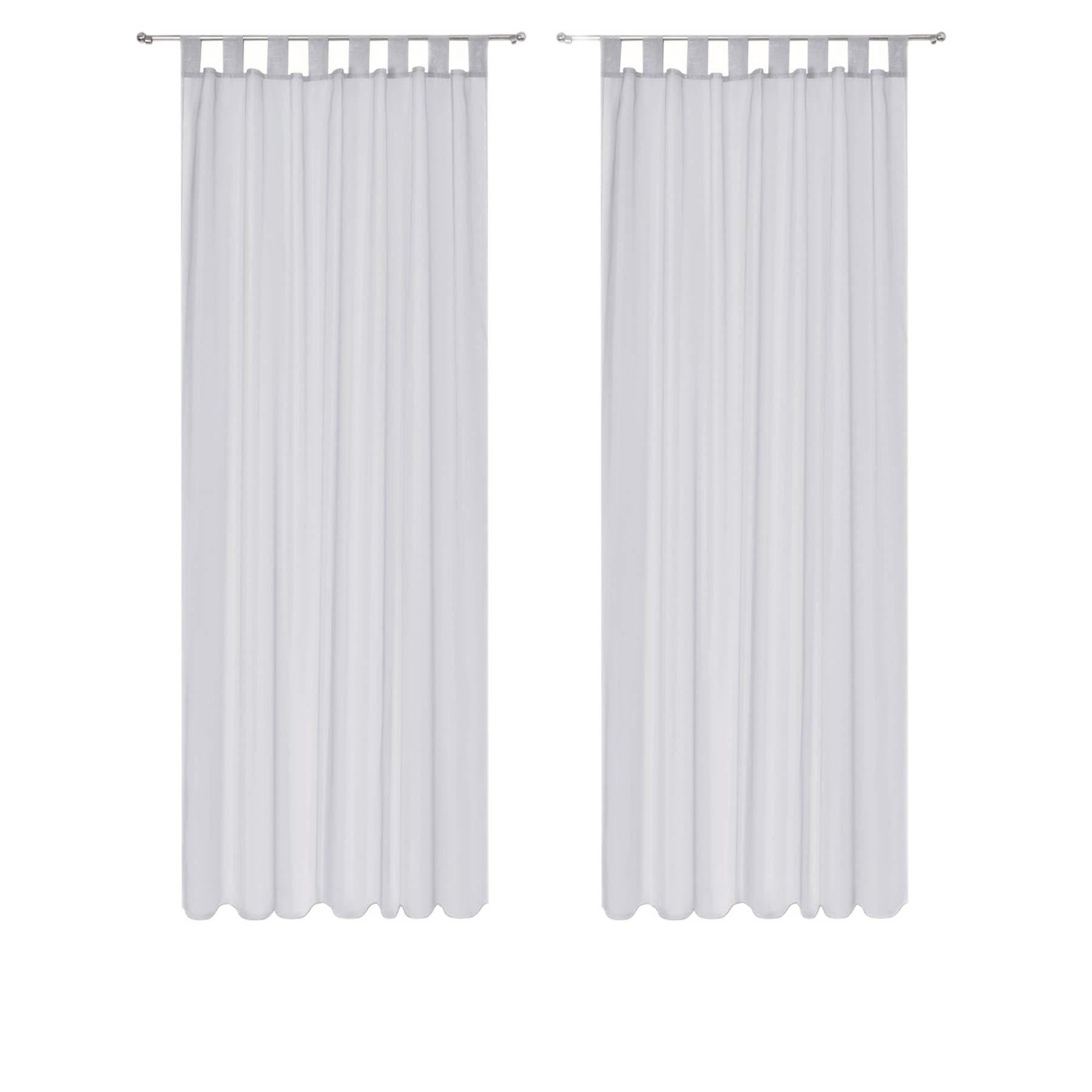 Megachest sheer Voile Tab Top Curtain(silver, 56" wideX72 drop(W142cmXH183cm))