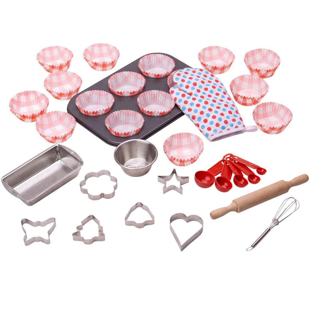 Bigjigs Toys Young Chefs Baking Set - Cooking, Kitchen, Cakes