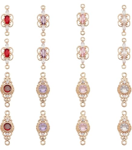 LiQunSweet 5 Dijes De Cruz De Perlas Naturales Con Latón Chapado En Oro, Micro Pavé De Circonita Cúbica, Piedra Cúbica A Granel Para Hacer Joyas, Collares, Aretes, Accesorios, 14 ~ 1.102