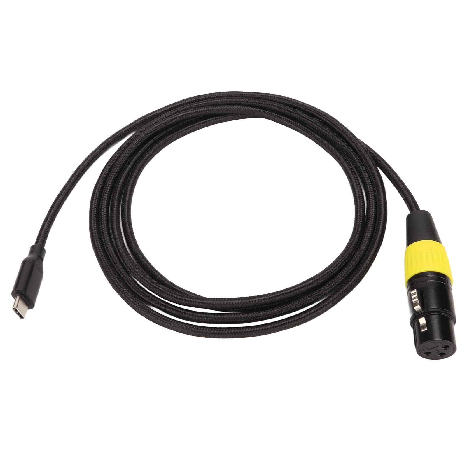 USB C to XLR Female Cable, XLR to USB C Cable, Flexible Type C Male to XLR Female Microphone Cord Connector Adapter for PC Phone Tablet (2m)