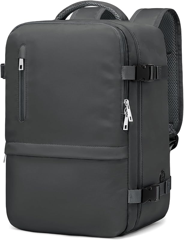Sac à dos pour bagage à main - 40 x 30 x 15 cm - Pour Ryanair sous le siège - Petit sac de voyage pour femme - Sac à dos d'avion, gris clair, 40x30x20cm, Sacs à dos de voyage