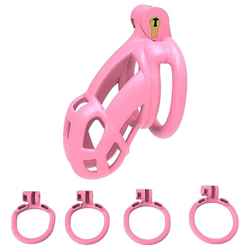Chastity Cage Pink Cock Cage 2.0 Male Chastity Device with 4 Rings  Lightweight Resin Cock Cage Chastity Cage for Man Penis Bondage Exercise  Male Sex ToySmall in Saudi Arabia | Whizz Amazon.com