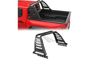 ADI OFF ROAD Over-Cab Roll Bar for Full-Size Trucks with Top Light Mount | Sport Bar Compatible with F-150, Silverado Sierra Ram 1500, Tundra, Titan XD | Non-Drill Required (Full-Size Truck)