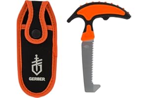 Gerber Gear Vital Pack Compact Saw, Stainless Steel Sawtooth Blade for Camping, Hunting and Hiking with Sheath